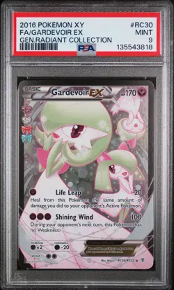 Gardevoir EX RC30/RC32 Full Art Pokemon TCG Generations Radiant Collection PSA 9 - Image 1