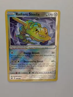 Radiant Steelix - 124/196 - Pokemon Lost Origins Ultra Rare NM - Image 1