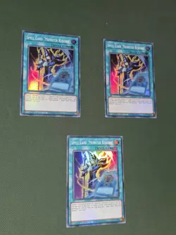Yu-Gi-Oh | Spell Card "Monster Reborn" 1st Edition | INFO-EN099 | NM x3 Play Set - Image 1