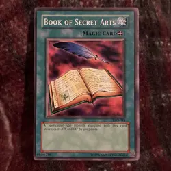Yugioh! Book of Secret Arts LOB-043 LP The Legend of Blue Eyes White Dragon - Image 1