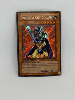 Yugioh Card Obnoxious Celtic Guard CT1-EN006 SECRET RARE - LP - Image 1