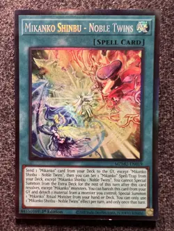 Yugioh Mikanko Shinbu - Noble Twins MZMU-EN019 Collector's Rare 1st Edition NM - Image 1