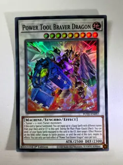 Power Tool Braver Dragon POTE-EN097 Super Rare 1st Edition YuGiOh Card NM - Image 1