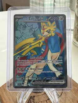 Pokemon Hops Zacian ex 176/159 Journey Together Full Art Holo Rare - Image 1