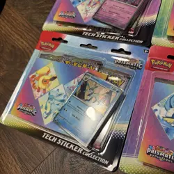 Prismatic Evolutions Tech Sticker Collection Set Lot Of 5 Sealed Pokemon Eevee - Image 5