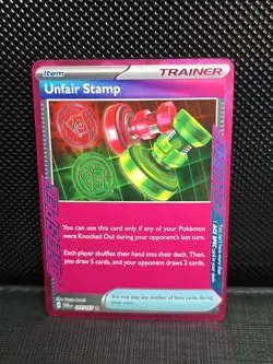 UNFAIR STAMP 165/167 Twilight Masquerade Ace Spec Trainer Item Pokemon TCG #165 - Image 1