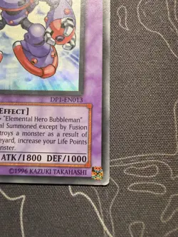 YuGiOh Elemental Hero Steam Healer Ultra Rare DP1-EN013 1st Edition MP - Image 5