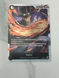 Bandai One Piece Sabo PRB02-014 SR Foil Blocker 6000 Power English - Image 1