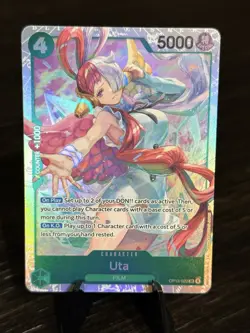 Uta (SR) OP13-023 One Piece Card Carrying On His Will English - Image 1