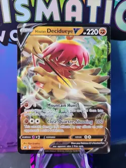 Pokemon TCG HISUIAN DECIDUEYE V SWSH238 Black Star Card M/NM Divergent Powers - Image 1