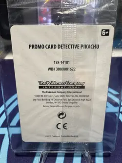 Pokemon TCG Detective Pikachu SM190 Promo Holo Card New Sealed - Image 2