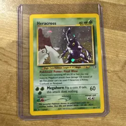 Heracross Neo Genesis Pokemon Card 6/111 Holo Rare 2000 NM / LP WOTC - Image 1