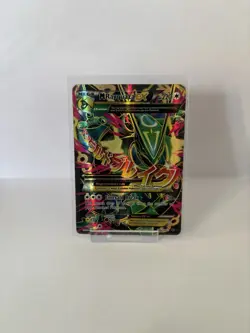 Mega Rayquaza EX Full Art Ultra Rare Card Roaring Skies 105/108 XY - Image 1