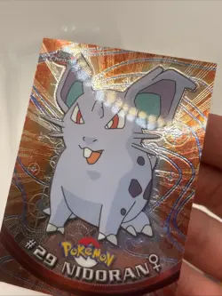 Pokemon #29 Nidoran Card Foil Topps Chrome 2000 TV Animation Series 1 - Image 3