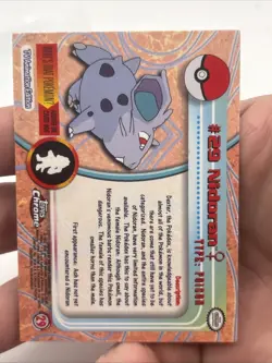 Pokemon #29 Nidoran Card Foil Topps Chrome 2000 TV Animation Series 1 - Image 4