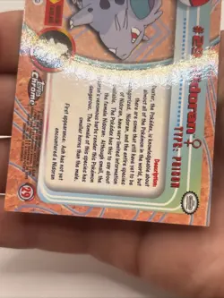 Pokemon #29 Nidoran Card Foil Topps Chrome 2000 TV Animation Series 1 - Image 5