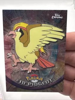 Topps Chrome 2000 Pidgeot Pokemon Card #18 Holo NM RARE TV Animation Edition - Image 1