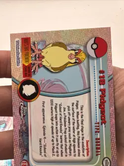 Topps Chrome 2000 Pidgeot Pokemon Card #18 Holo NM RARE TV Animation Edition - Image 4