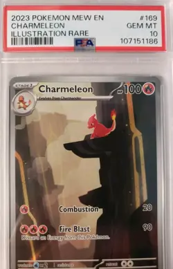 PSA 10 GEM MINT Charmeleon 169/165 Illustration Rare 151 2023 Pokemon Card - Image 2