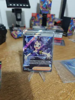 Acerola’s Mischief 165/132 Full Art Secret Rare Pokemon Card Mega Evolutions - Image 1