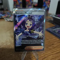 Acerola’s Mischief 165/132 Full Art Secret Rare Pokemon Card Mega Evolutions - Image 4