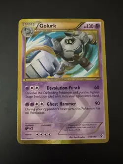 Pokemon TCG Golurk Boundaries Crossed Holo Card 150/149 Secret Rare - Image 2