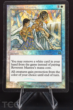 Reverent Mantra - 1999 Magic the Gathering - Mercadian Masques Foil - Image 1