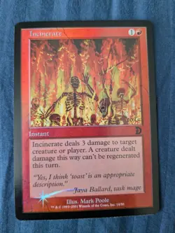 Incinerate FOIL - Deckmasters Garfield vs Finkel - MTG - Magic the Gathering - Image 1
