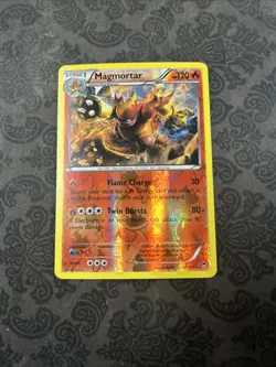 Pokemon TCG Magmortar Furious Fists 11/111 Reverse Holo Rare - Image 1