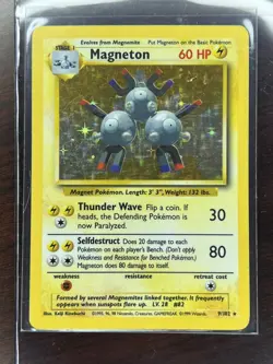 Pokemon TCG Magneton Base Set 9/102 Holo Unlimited Holo Rare - Image 3