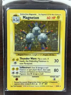 Pokemon TCG Magneton Base Set 9/102 Holo Unlimited Holo Rare - Image 4