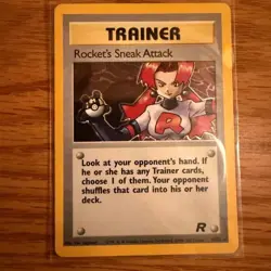 Rocket's Sneak Attack ⭐ 16/82 Holo Rare Team Rocket 2000 Pokemon TCG NM/LP - Image 1