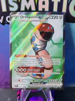 Orthworm ex 162/142 Sv07: Stellar Crown Holo Pokemon NM/Mint - Image 1