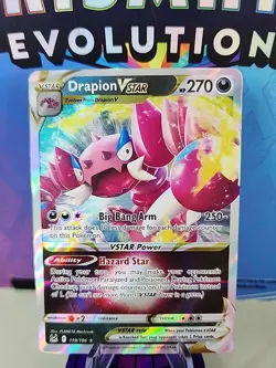 Pokemon TCG Drapion VSTAR Sword & Shield - Lost Origin 119/196 Holo NM 0914 #40 - Image 1