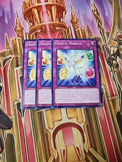 3X Crystal Miracle - SDCB-EN033 - Common 1st Edition NM Yugioh - Image 1