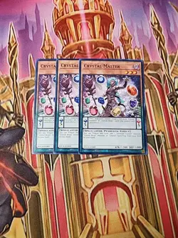 3X Crystal Master SDCB-EN009 Common 1ST ED NM Yugioh - Image 1