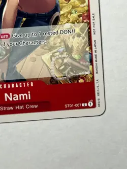 Nami ST01-007 Tournament Pack Vol. 3 Pre-Release Promotion Card - Image 5