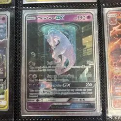 Pokemon Mewtwo GX Shining Legends 78/73 Shiny Holo Rare Card - Image 1