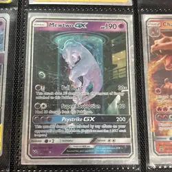 Pokemon Mewtwo GX Shining Legends 78/73 Shiny Holo Rare Card - Image 3
