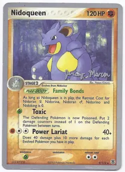 Pokemon Nidoqueen 9/112 World Championships 2005 Set Non Holo Rare Card Scan - Image 1