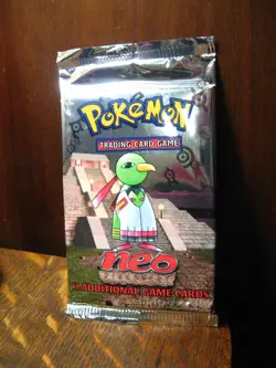 Pokemon Neo Discovery Booster Pack - Vintage 2001 NOS Nintendo Game Cards Unopen - Image 1