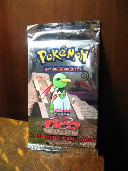 Pokemon Neo Discovery Booster Pack - Vintage 2001 NOS Nintendo Game Cards Unopen - Image 2