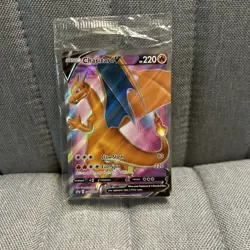 Charizard V SWSH050 SWSH: Sword & Shield SEALED PROMO Full Art Pokemon Card NM - Image 1