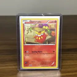 Darumaka BW18 Black & White Black Star Promo Cosmos Holo Pokemon Card - Image 1