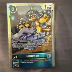 Digimon Card - Gabumon BT15-020 SR Foil Exceed Apocalypse - NM - Image 2