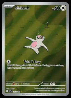 Slakoth 212/191 Holo Illustration Rare Surging Sparks Pokemon Card - Image 1