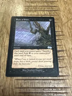 Rain of Filth Card Urza's Saga Magic The Gathering MTG - Image 1
