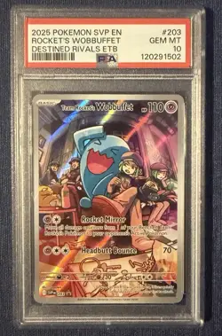 Team Rocket's Wobbuffet 203 Sv: Scarlet & Violet Promo Cards Holo - Image 1