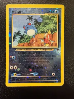 Pokemon TCG Marill 11/18 Southern Islands Reverse Holo MP - Image 1