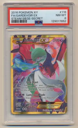 PSA 8 Pokemon Steam Siege Gardevoir EX 116/114 NM/MINT Condition! - Image 1